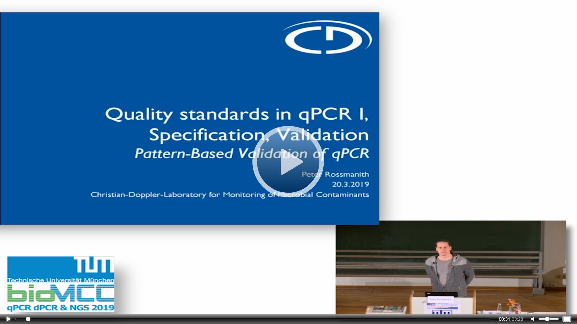 Quality Standards in quantitative PCR; Specification, Validation, Controls and Standards